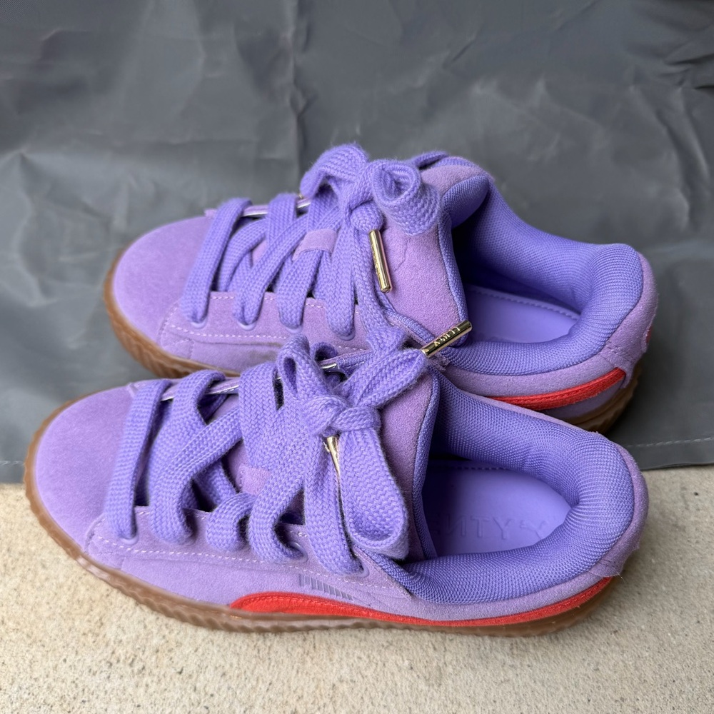 PUMA x Rihanna FENTY Creepers Purple Suede Platform Sneakers Women’s 4.5 NWOT - Picture 2 of 9